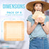 JJ CARE Silicone Foam Dressing 6x6 Inch - (Pack of 5, 10)